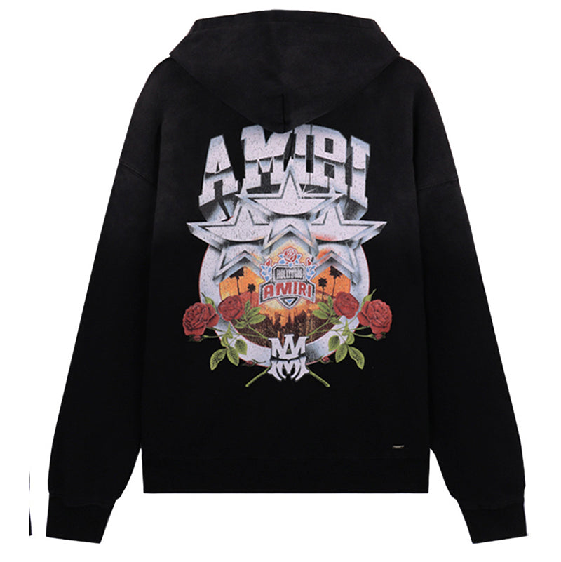 AMIRI Cartoon Print Cotton Hoodie