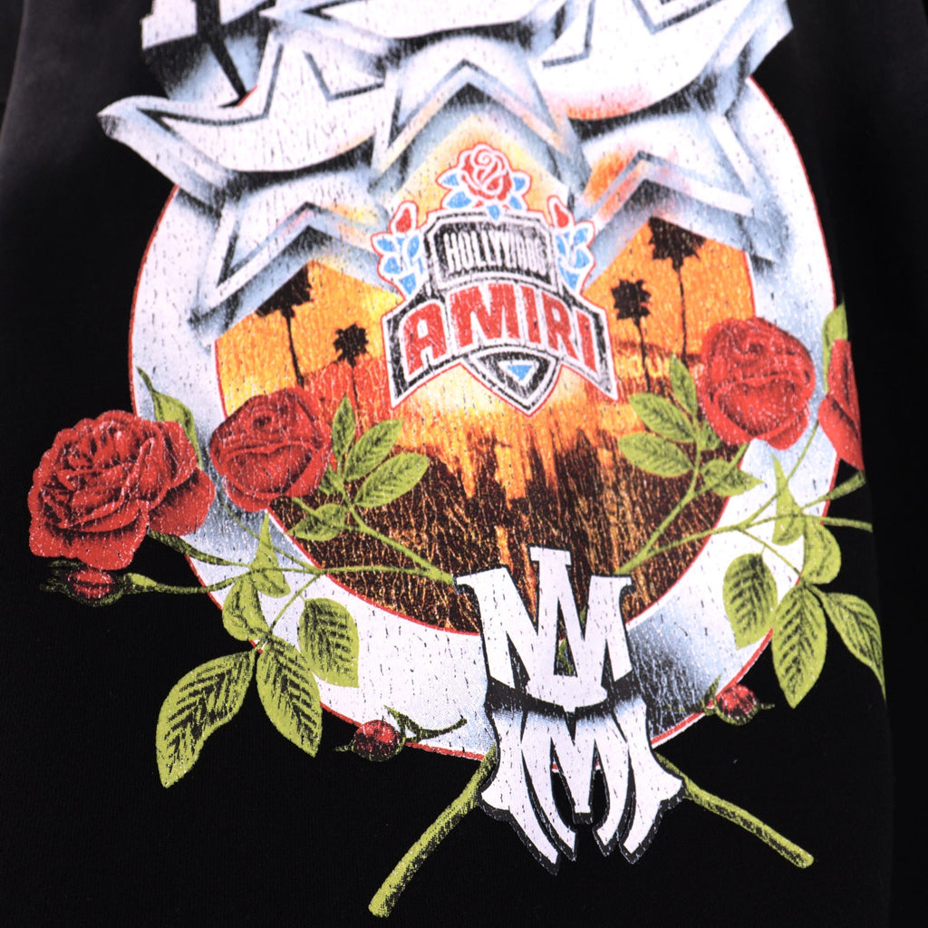 AMIRI Cartoon Print Cotton Hoodie