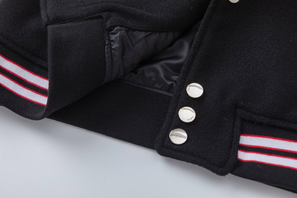 AMIRI Snake Bones Jacket – Black Wool Blend