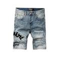 AMIRI Slim Fit Distressed Denim Shorts #6011