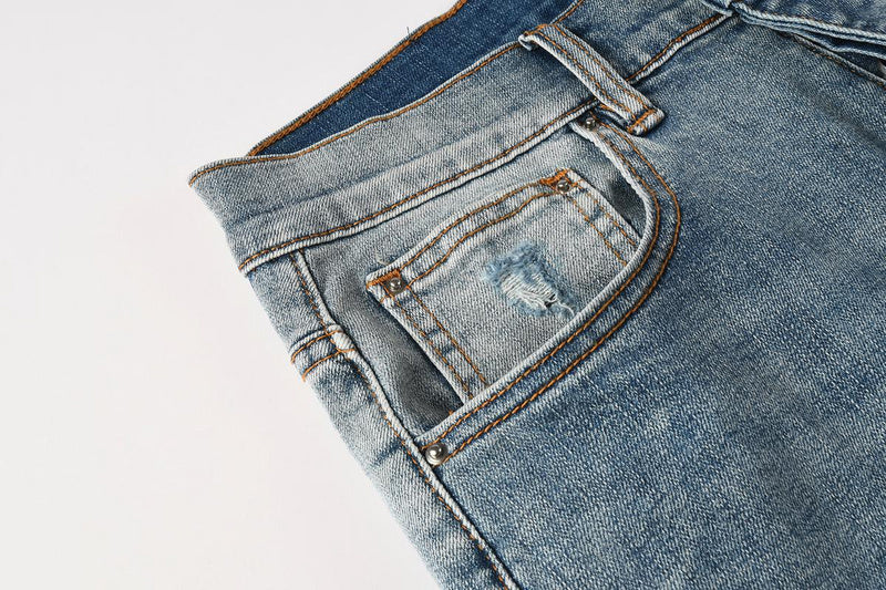 AMIRI Slim Fit Distressed Denim Shorts #6011