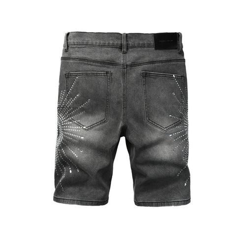 Purple Brand Denim Shorts 5094 | Slim Fit Destroyed Stretch
