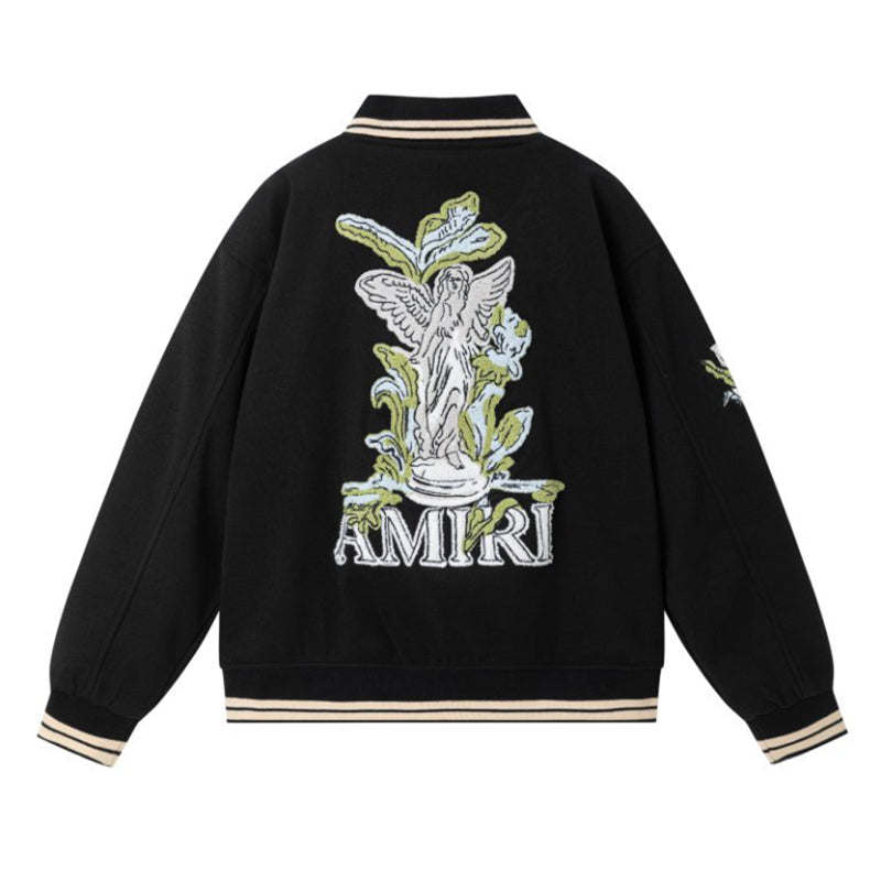 AMIRI Garden Bomber Jacket – Brown & Black Wool Blend