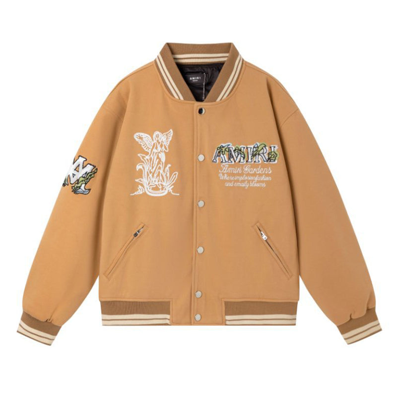 AMIRI Garden Bomber Jacket – Brown & Black Wool Blend