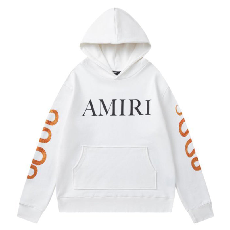 AMIRI Snake-Print Cotton Hoodie