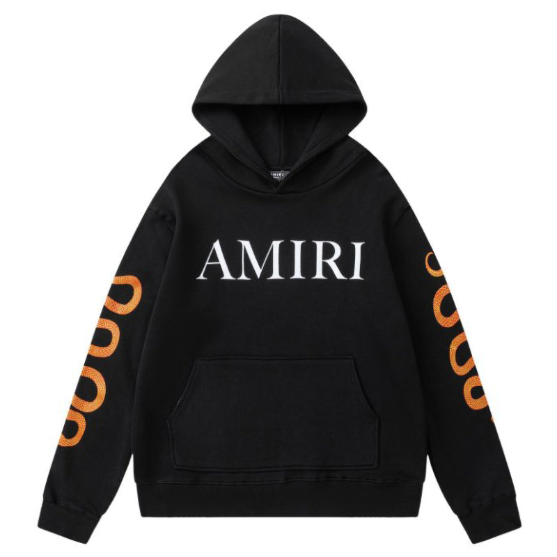 AMIRI Snake-Print Cotton Hoodie
