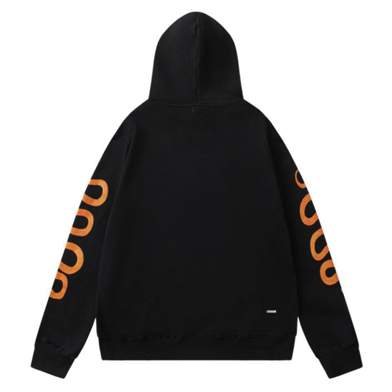 AMIRI Snake-Print Cotton Hoodie