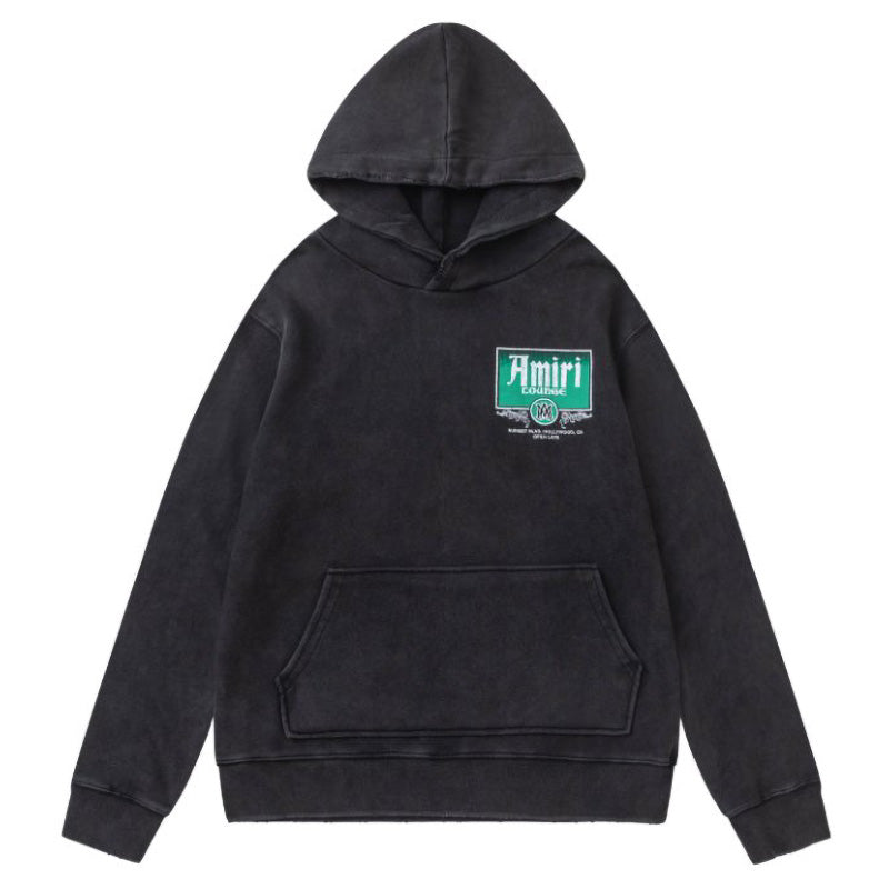 AMIRI Lounge Crystal-Embellished Cotton Graphic Hoodie