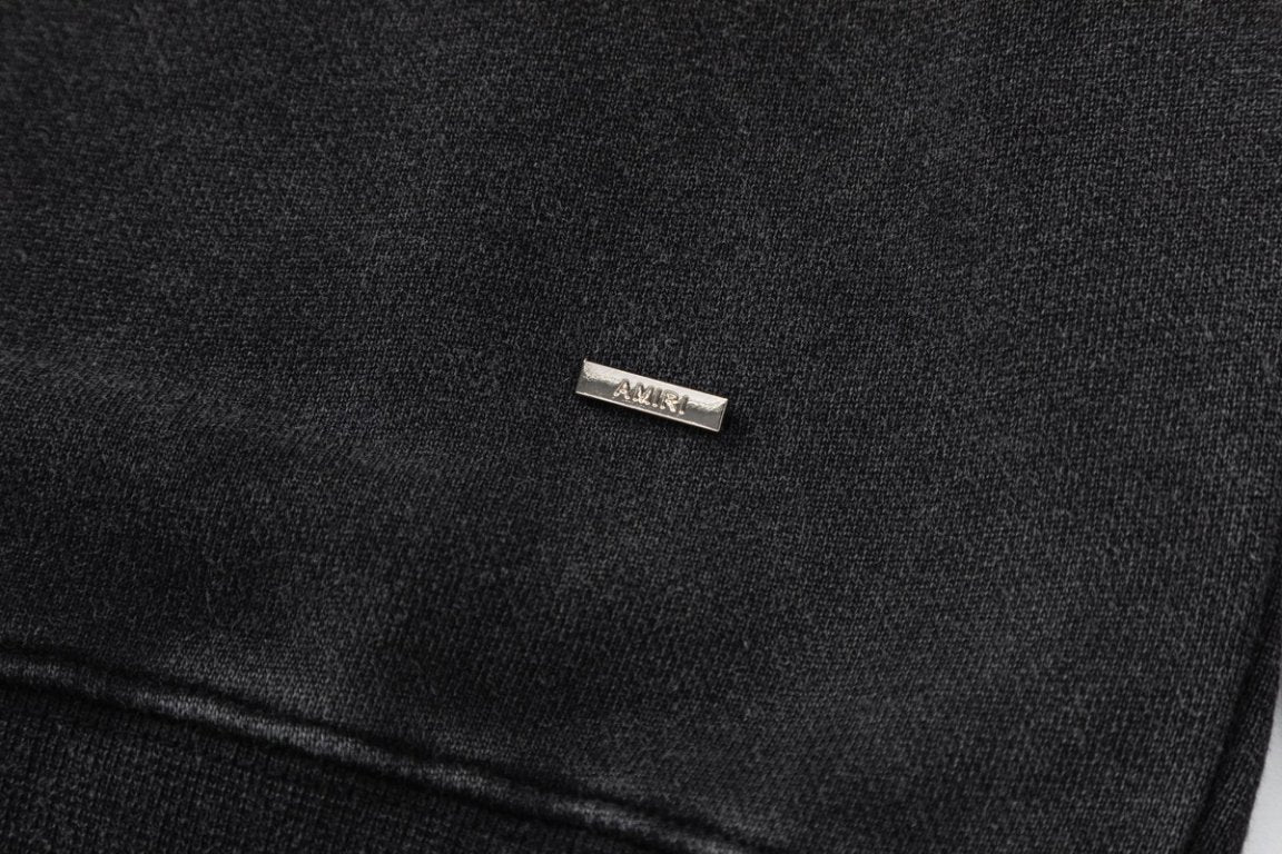 AMIRI Vintage Pegasus Cotton Hoodie – Black