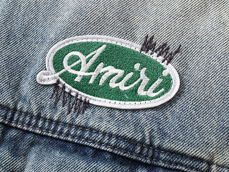 AMIRI Vintage Pegasus Jacket – 100% Cotton Indigo Blue