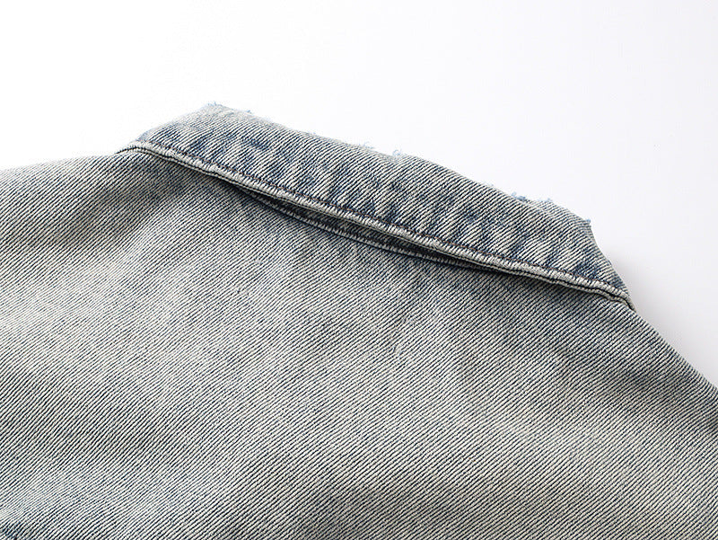 AMIRI Vintage Pegasus Jacket – 100% Cotton Indigo Blue