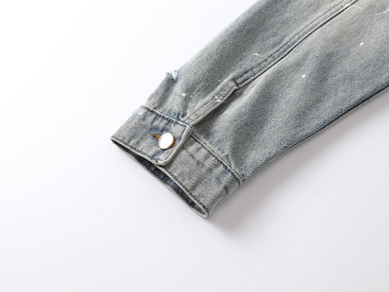 AMIRI Vintage Pegasus Jacket – 100% Cotton Indigo Blue