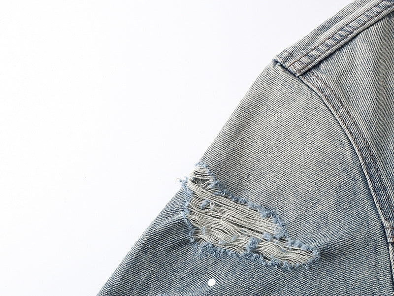AMIRI Vintage Pegasus Jacket – 100% Cotton Indigo Blue
