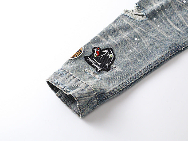 AMIRI Vintage Pegasus Jacket – 100% Cotton Indigo Blue