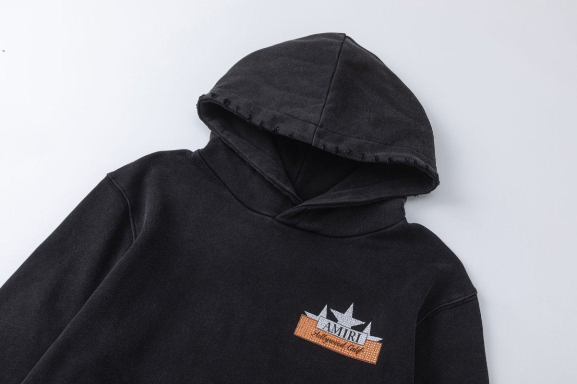 AMIRI Vintage Crystal Star Cotton Hoodie