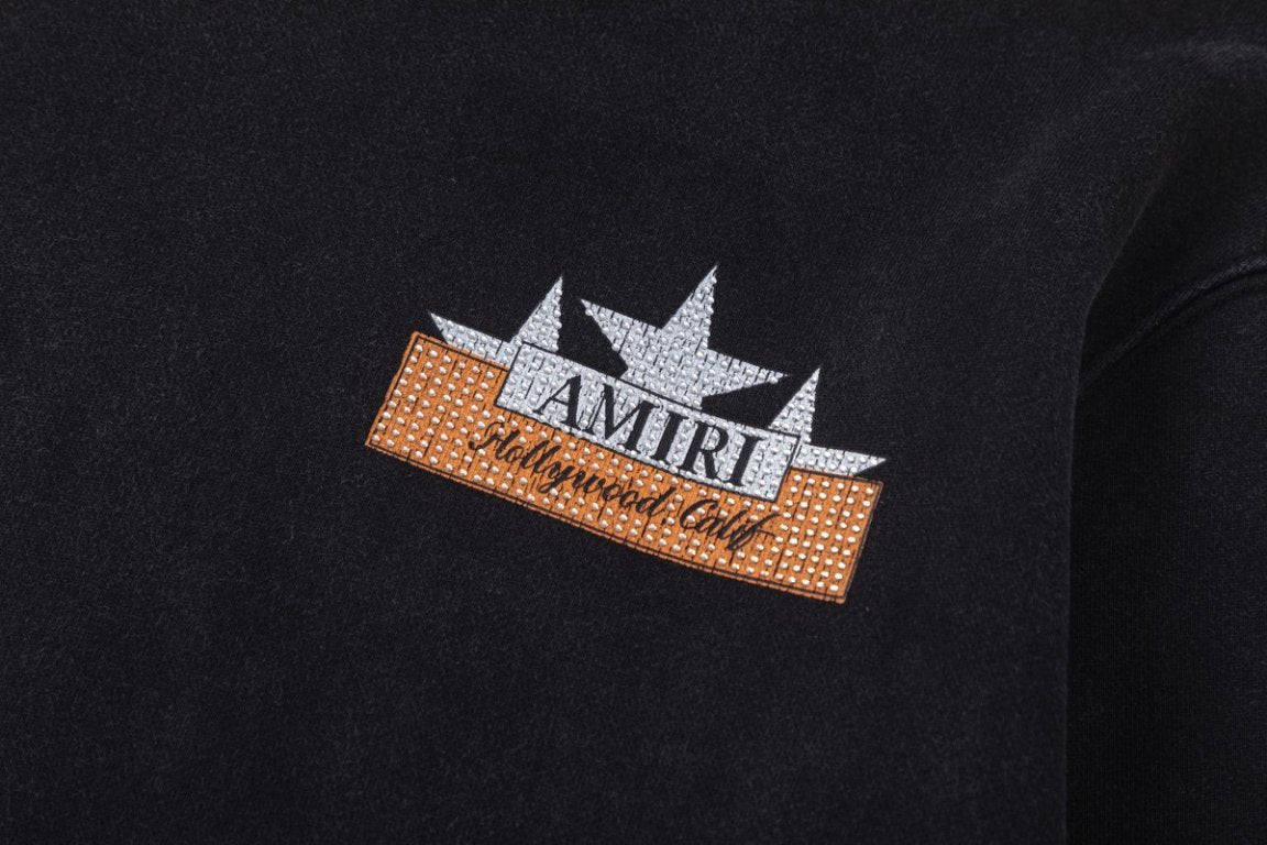 AMIRI Vintage Crystal Star Cotton Hoodie
