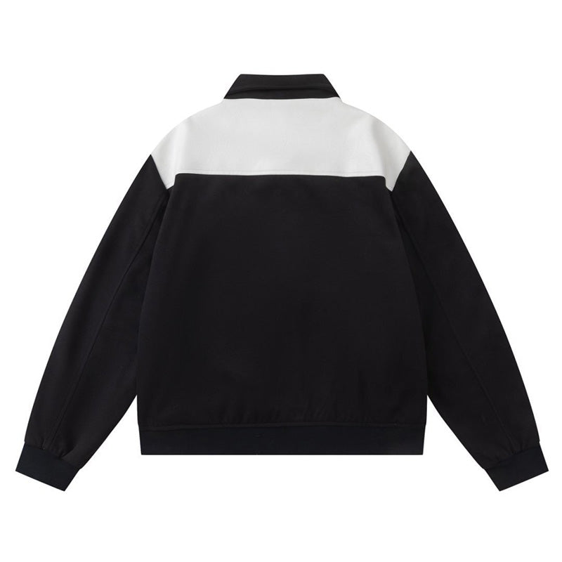 AMIRI Varsity Logo-Embroidered Leather Jacket – Black