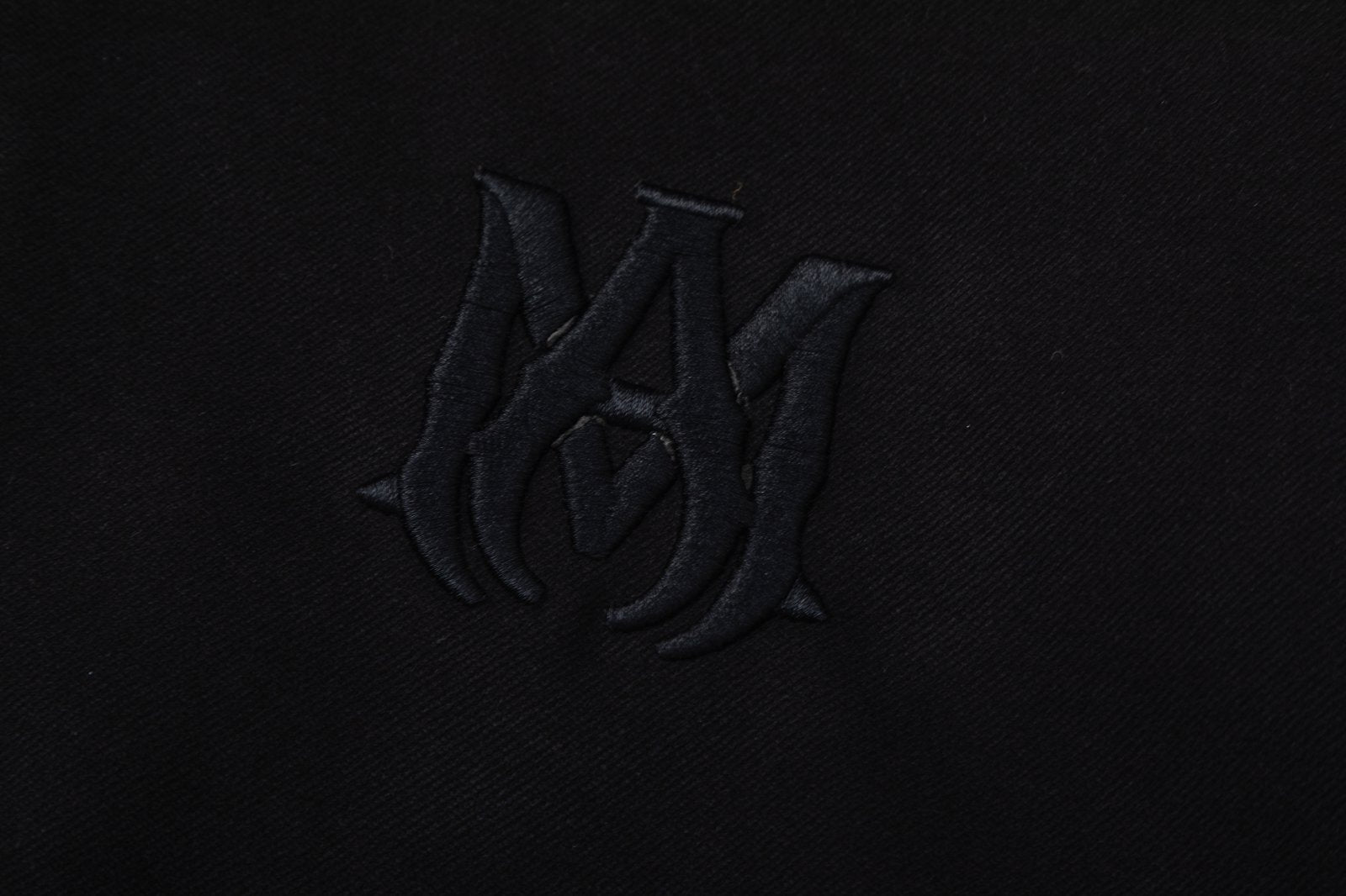 AMIRI Varsity Logo-Embroidered Leather Jacket – Black