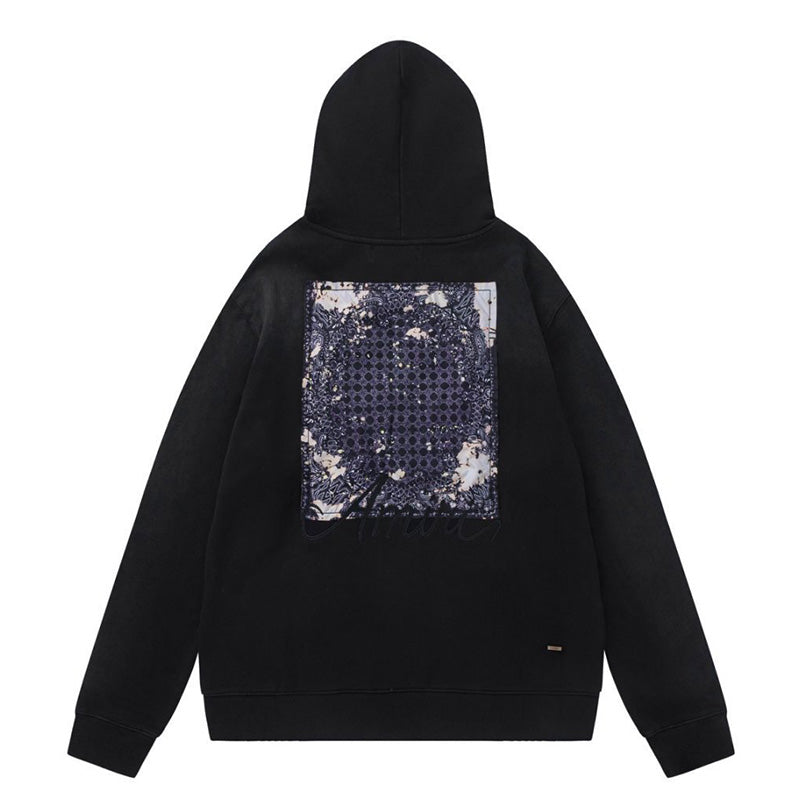 AMIRI Bandana-Embellished Cotton Hoodie