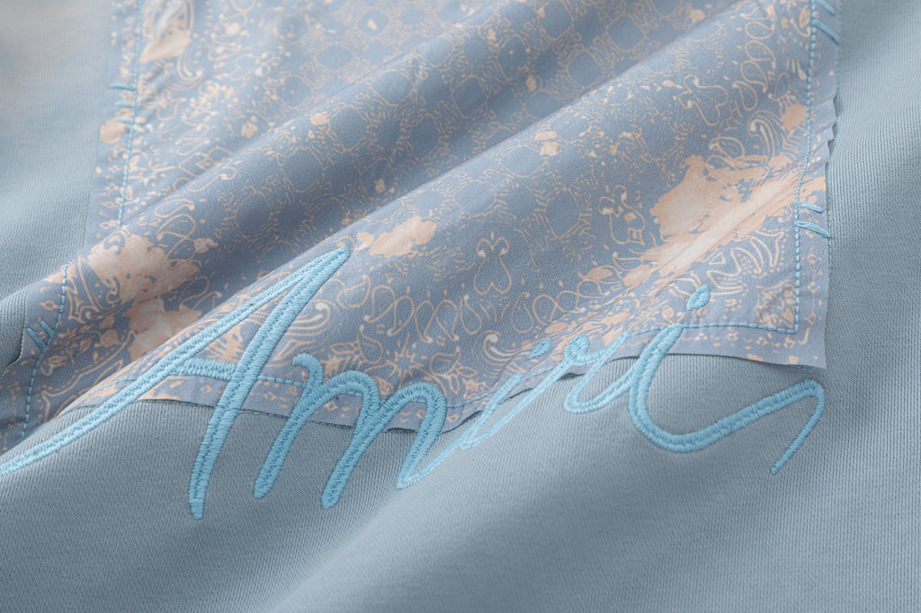 AMIRI Bandana-Embellished Cotton Hoodie