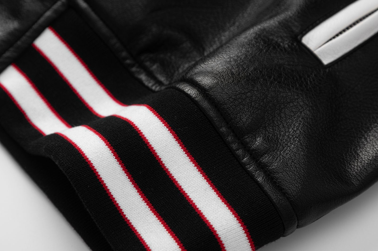 AMIRI Club Leather Varsity Jacket – Black