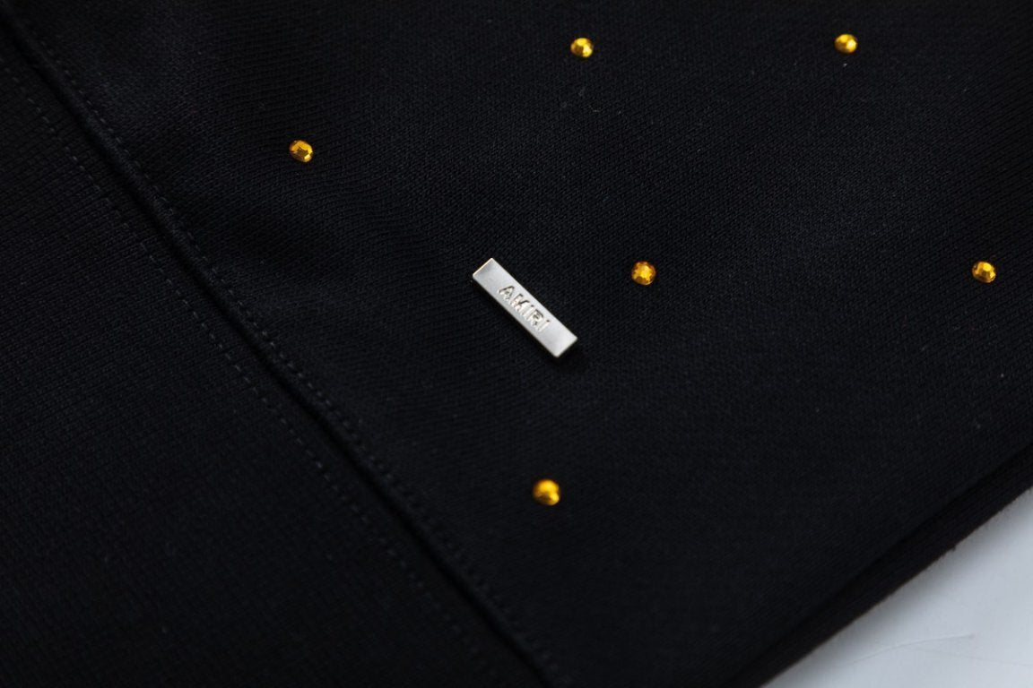 AMIRI Crystal-Embellished Cotton Hoodie