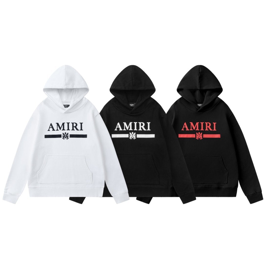 AMIRI Logo Appliqué Distressed Cotton Hoodie