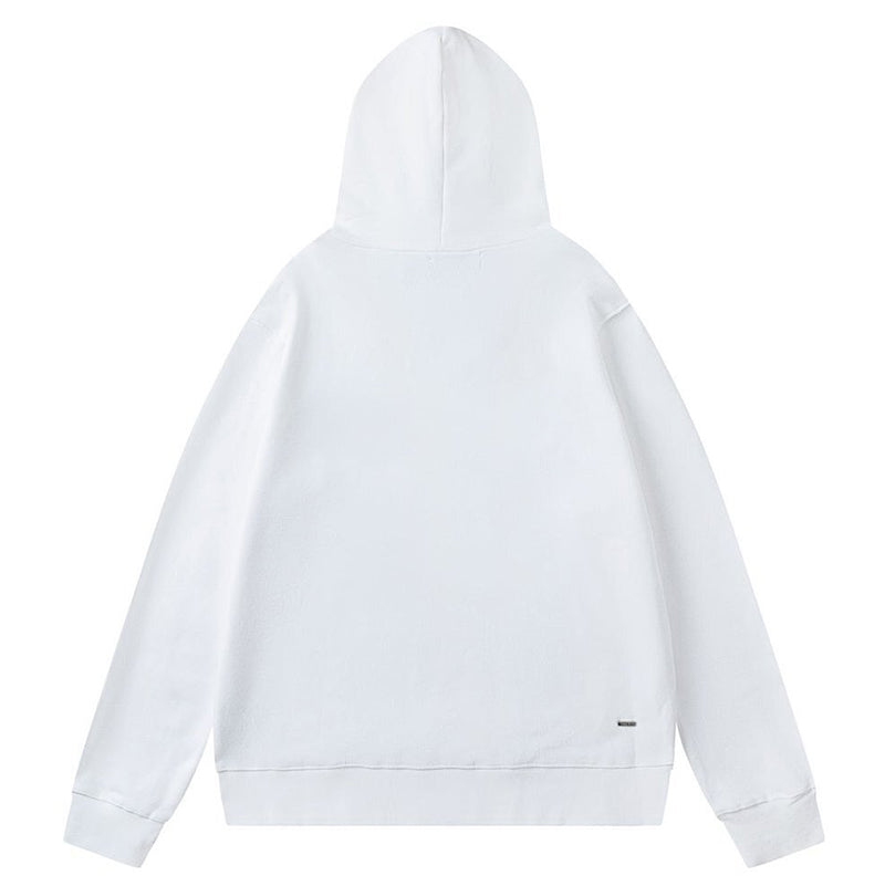 AMIRI Logo Appliqué Distressed Cotton Hoodie