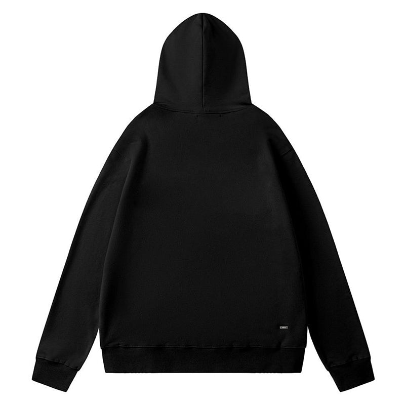 AMIRI Logo Appliqué Distressed Cotton Hoodie