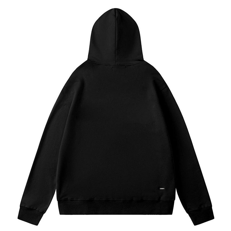 AMIRI Logo Appliqué Distressed Cotton Hoodie