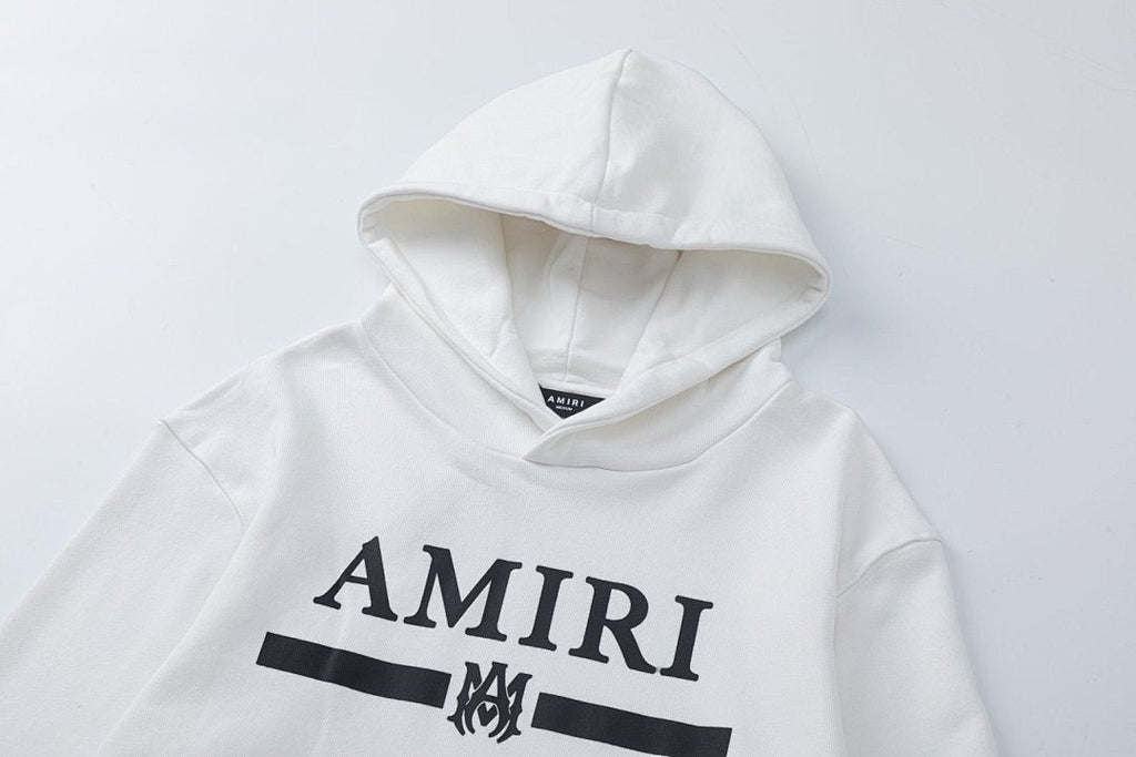 AMIRI Logo Appliqué Distressed Cotton Hoodie