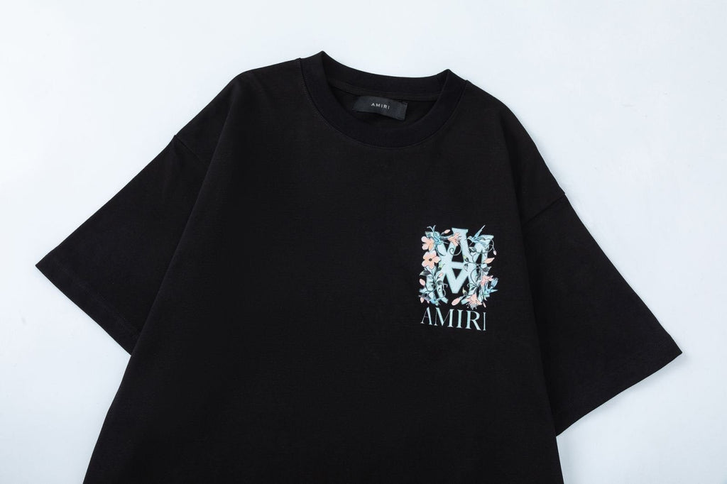 AMIRI Floral Logo-Print T-Shirt