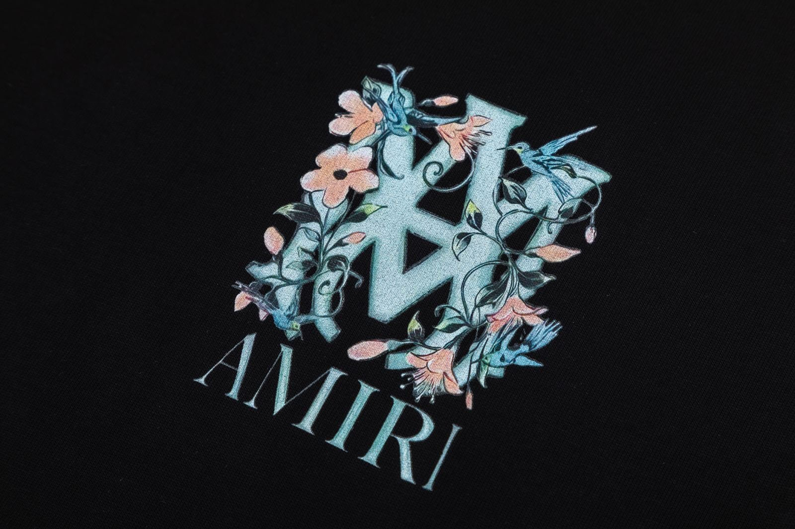 AMIRI Floral Logo-Print T-Shirt