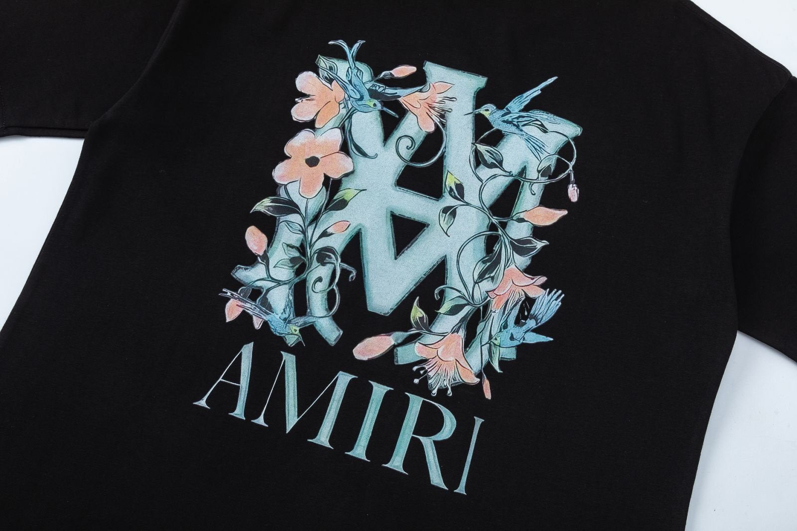 AMIRI Floral Logo-Print T-Shirt