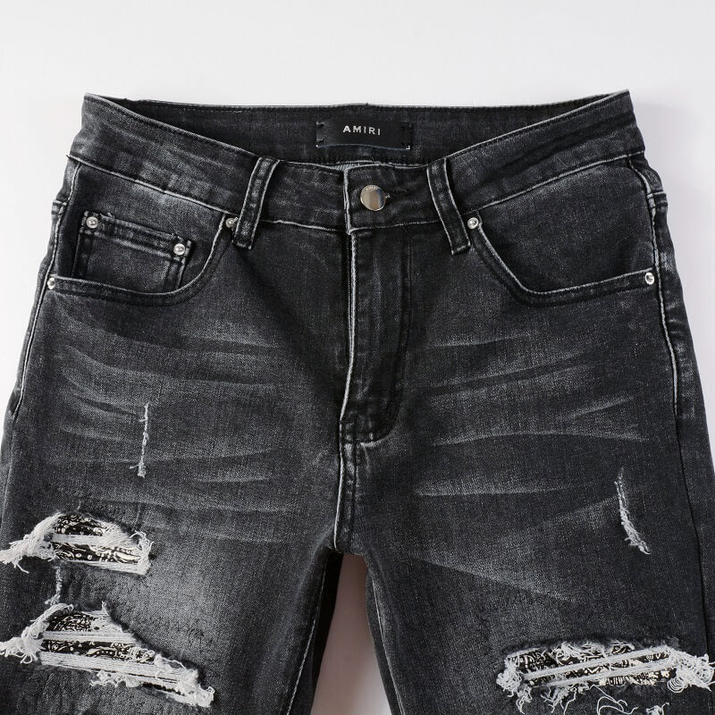 AMIRI Slim Fit Jeans #852 – Distressed Denim