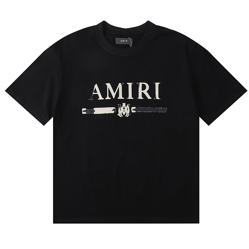 AMIRI Logo Appliqué Distressed Cotton Jersey T-Shirt