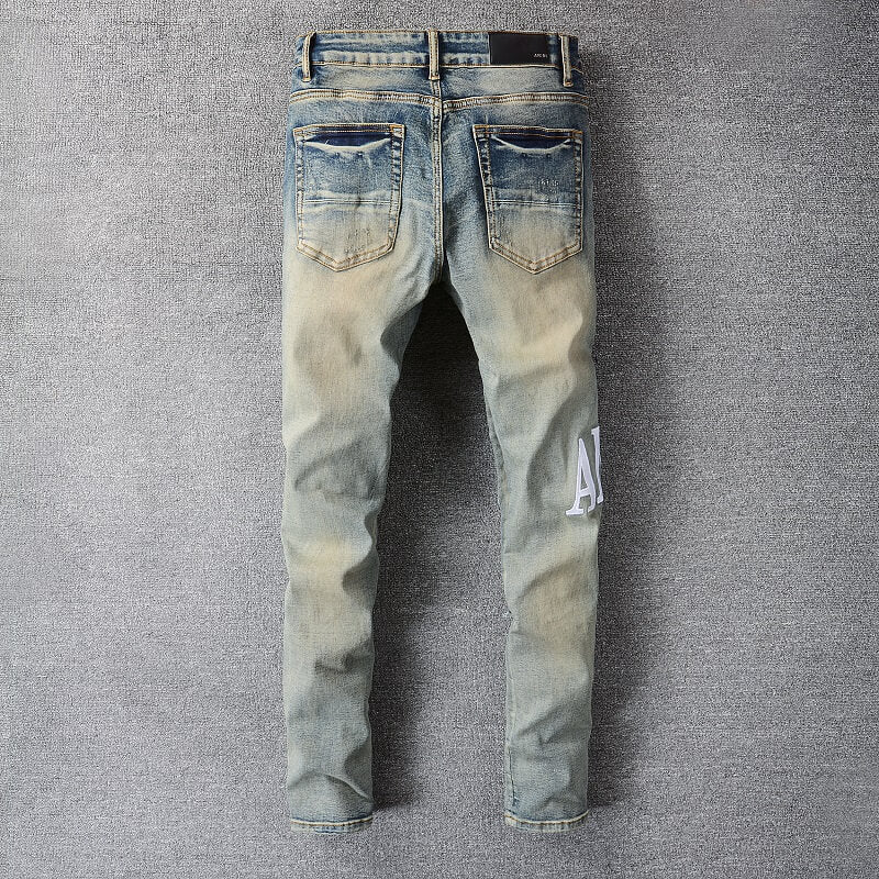 AMIRI Slim Fit Distressed Jeans #684