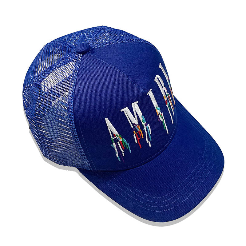 AMIRI Color Splash Paint Cap in Blue
