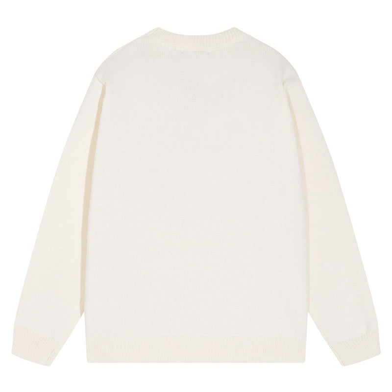 AMIRI Logo Knitted Sweater – Black & Apricot