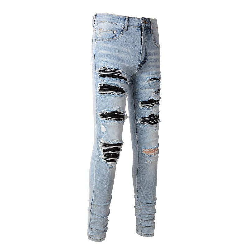 AMIRI Jeans #1307 – Slim Fit Distressed Denim