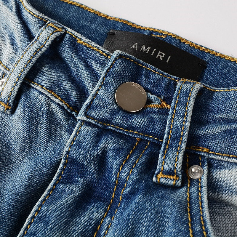 AMIRI Slim Fit Distressed Jeans #6612