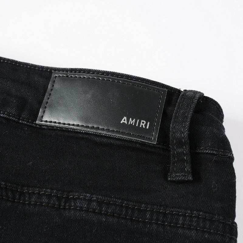 AMIRI Slim Fit Full Logo Distressed Jeans #1322