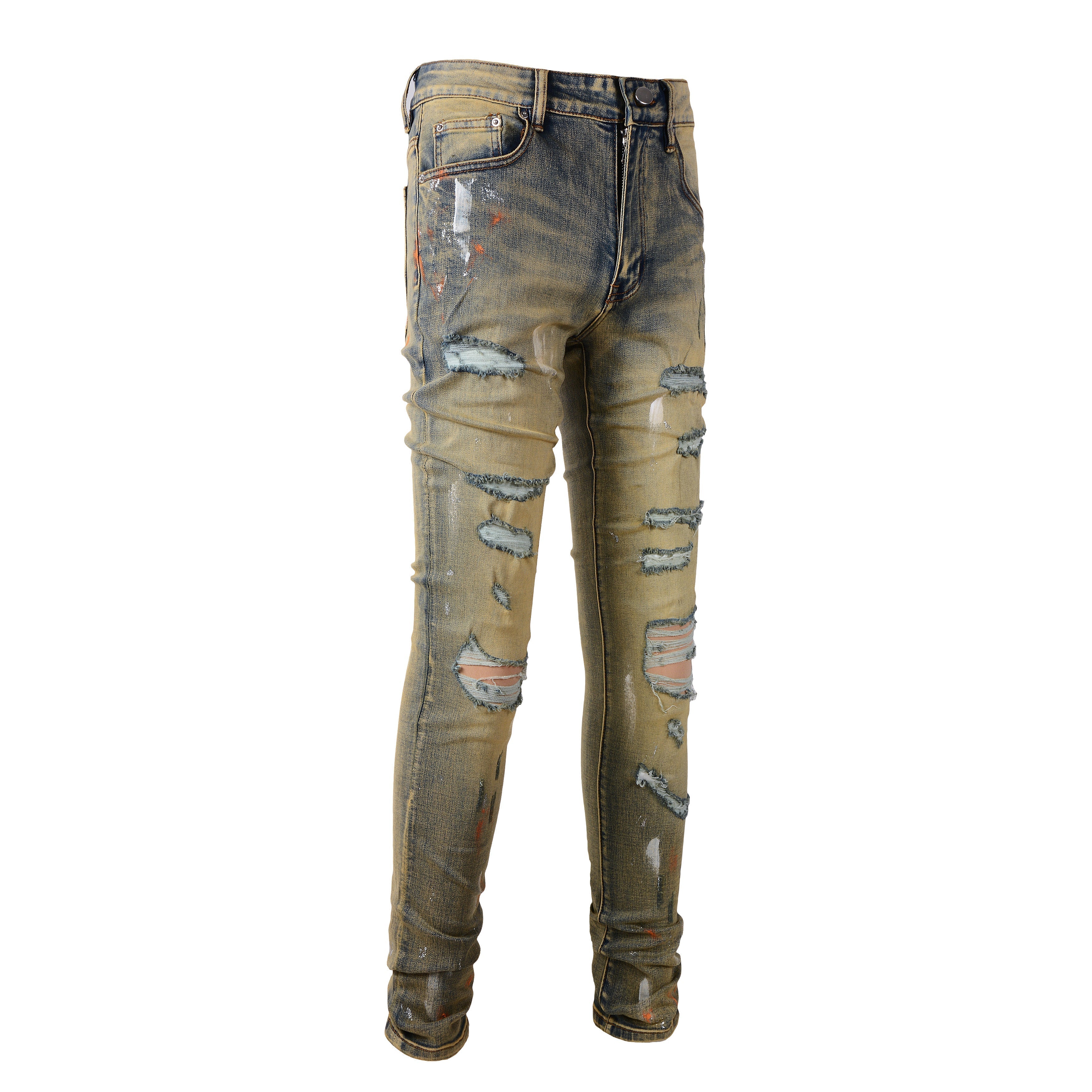 AMIRI Slim Fit Distressed Jeans #6557