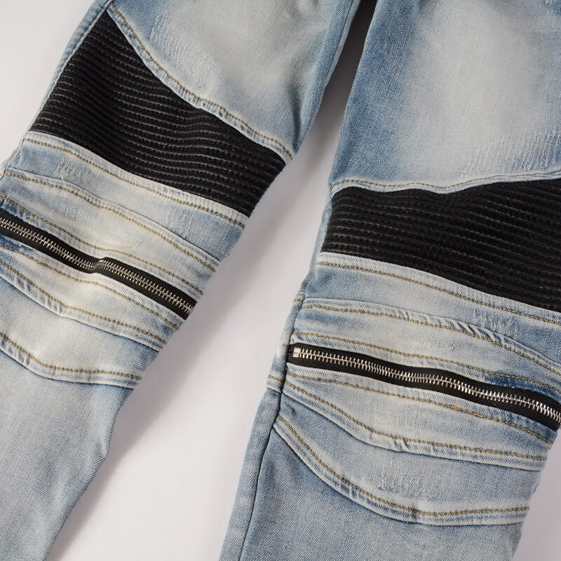 AMIRI Jeans #606 – Slim Fit Distressed Denim