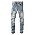 Purple Brand Crystal Diamond Jeans #9132