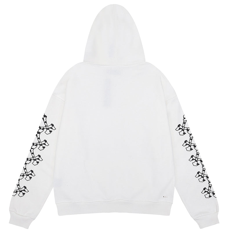 AMIRI Checkered Bones Cotton Hoodie