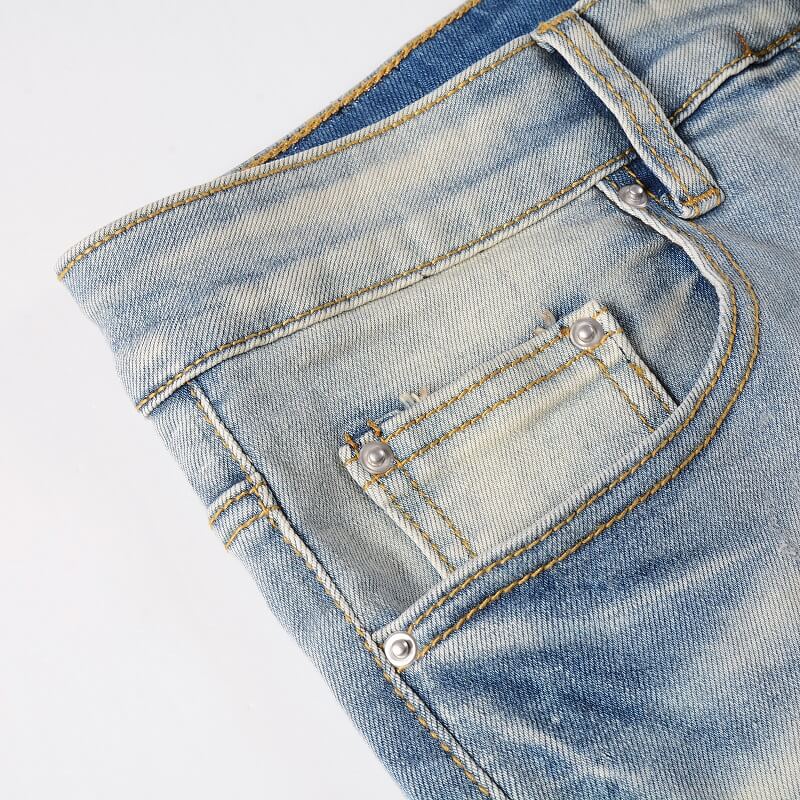 AMIRI Jeans #840 – Slim Fit Distressed Denim