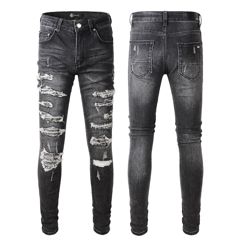 AMIRI Slim Fit Jeans #852 – Distressed Denim