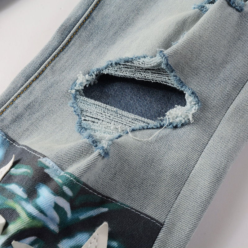 AMIRI Jeans #898 – Slim Fit Distressed Denim
