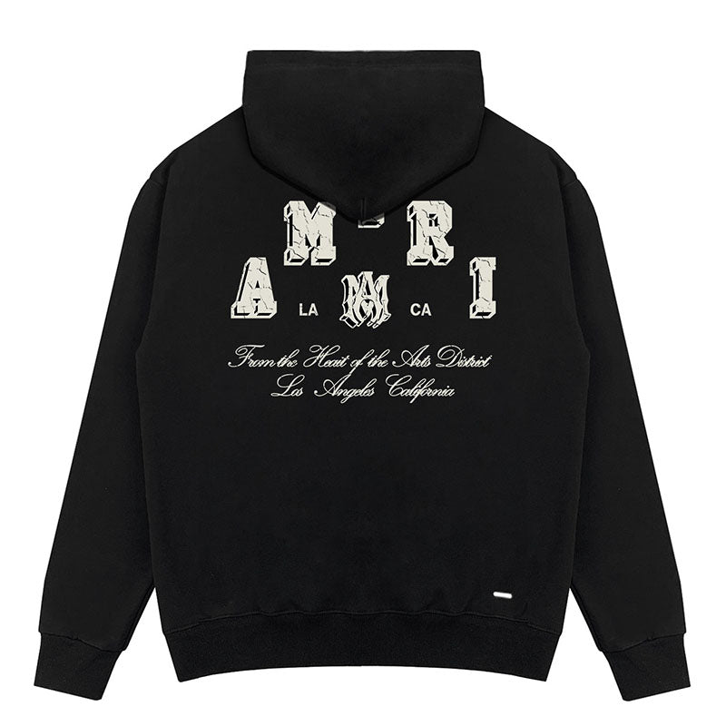 AMIRI Logo-Print Cotton Hoodie